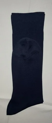 Meia Social Masculina Vintage Azul Marinho