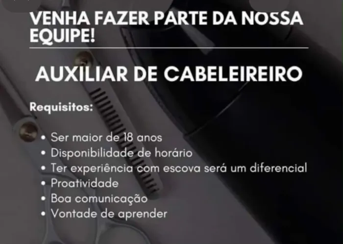 Auxiliar de cabeleireiro 