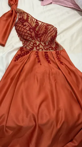 Vestido de Festa Terra Cota/Cobre