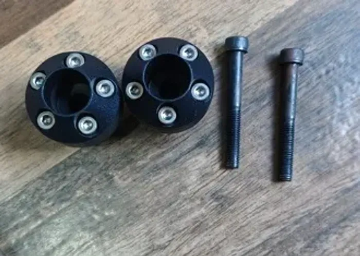 1 Par de Slider Traseiro Preto (MT-03)