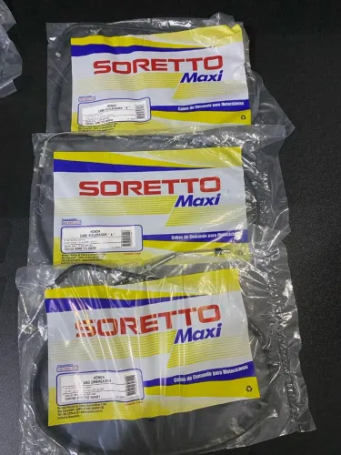 Honda CG/. START/FAN/TITAN/CARGO KIT CABOS ACELERADOR E EMBREAGEM