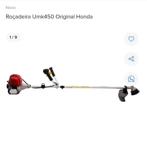 Vendo uma roçadeira umk450 original Honda nova nunca usada WhatsApp *