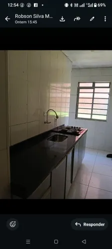 Pia em pedra São Gabriel com gabinete.