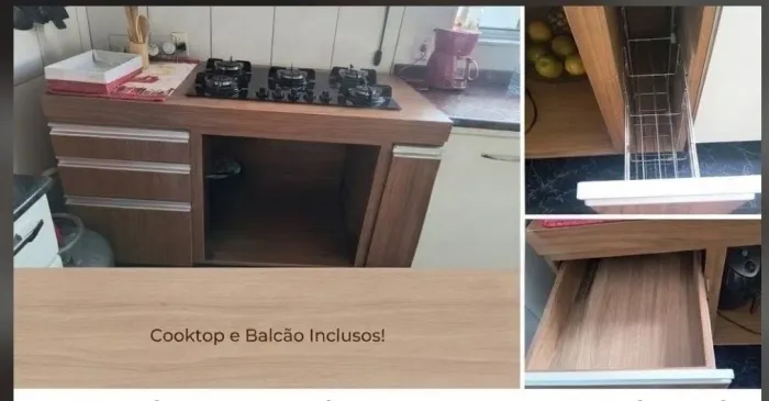 Vende-se Cooktop com balcão incluso