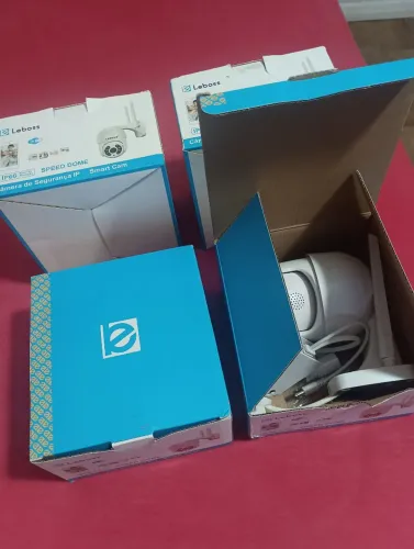 4 câmeras segurança IP wi-fi speed dome com cartão de memória 