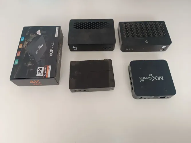 Lote 5 receptores oi tv Elsys sucata sem garantia no Estado 