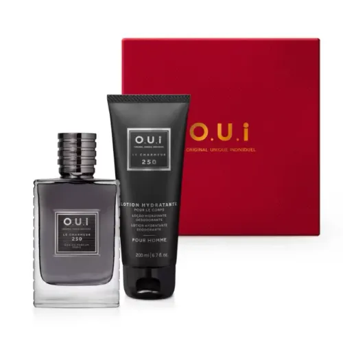 Conjunto Le Charmeur 250 O.U.i Masculino - Eau de Parfum 75ml + Loção Corporal 200ml + Cai
