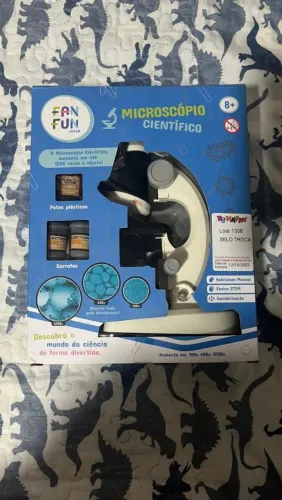 Microscópio científico de brinquedo fan fun