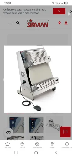 MAQUINA DE ABRIR MASSA DE PIZZA - SIRMAN