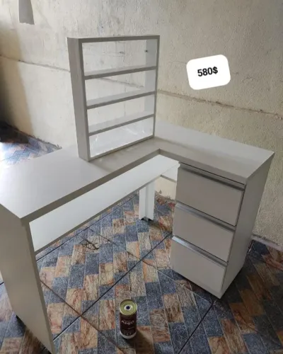Mesa em MDF formato L