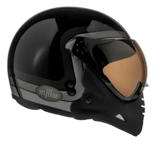Capacete Moto Peels F21 Click Yesterday Custom Old School