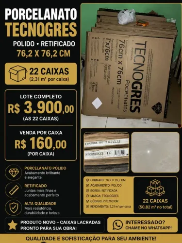 PORCELANATO BRANCO!