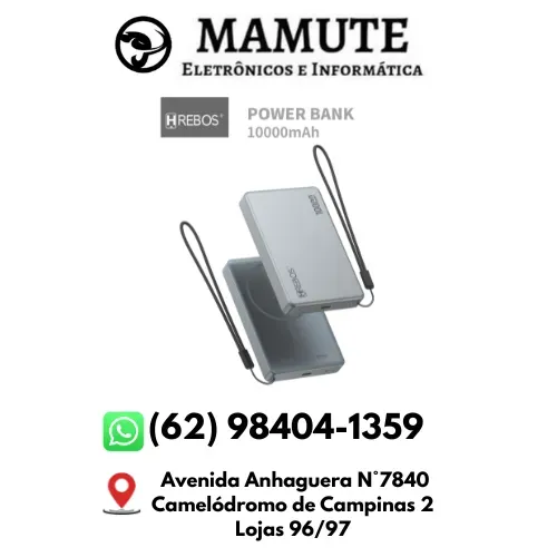 PowerBank Bateria Portátil Indução 10.000mah 15W 2 em 1 Carga Celular e Fone de Ouvido