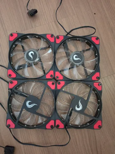 Kit 4 fans Red Rise Mode 120mm
