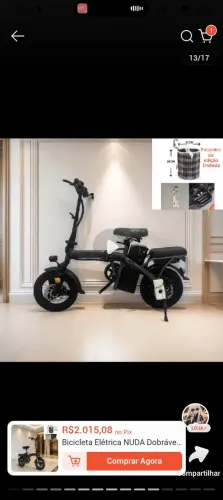 Bicicleta elétrica com pedal assistido