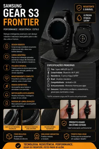 Vendo ou troco relógio samsung watch 3