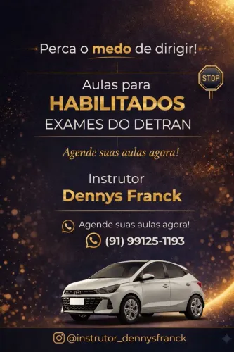 Aulas práticas de carro e moto.