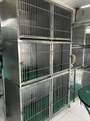 Canil / Gaiola Pet Shop Aço Inox