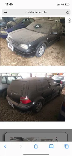 Golf  2.0 2002 sucata para retirada de peças 