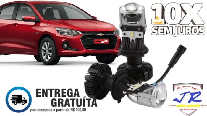 Kit Led H4 Elíptico Mini Projetor Canhão