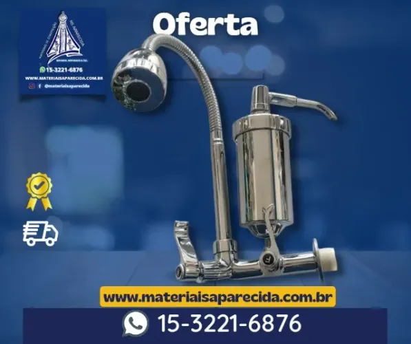 Torneira Cozinha Filtro Purificador Gourmet Parede- nova