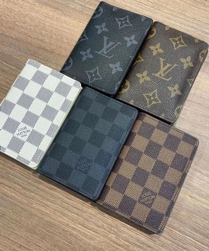 Porta cartão Louis Vuitton couro legítimo