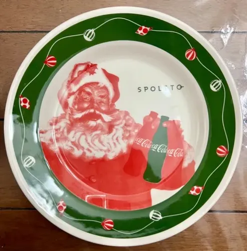 Prato Spoleto Coca Cola Natal 2023 Porcelanas Oxford Novo