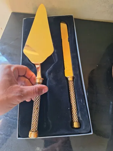 Espatula e faca de bolo 