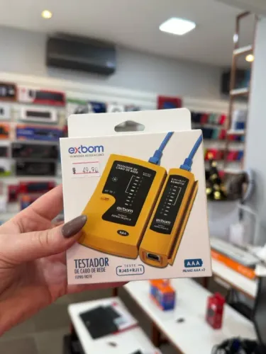Testador de Cabo de Rede Exbom FEPRO-TR270