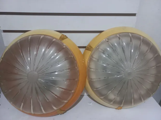 2 luminária acrílico 48 cm