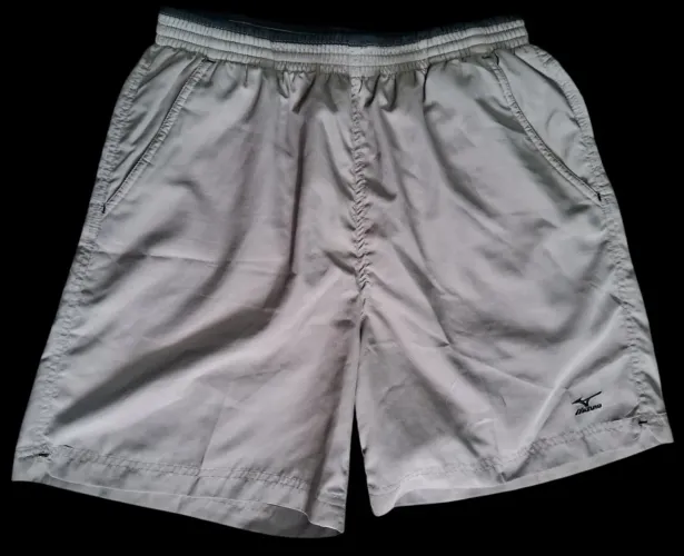 Bermuda Masculina Mizuno Bege tamanho P com bolso traseiro