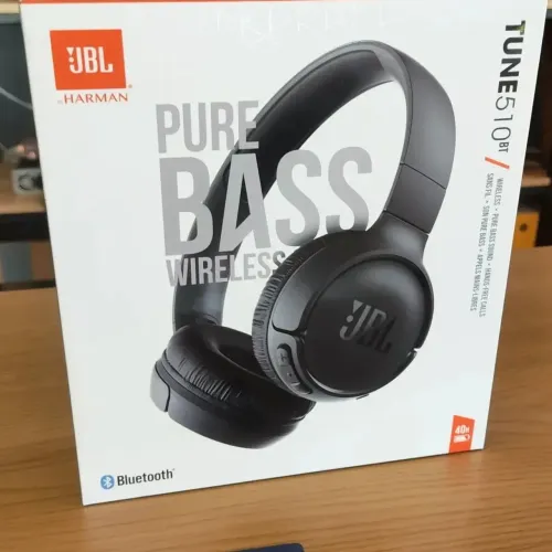 Fone JBL Bluetooth 510BT com Microfone Harman - Branco