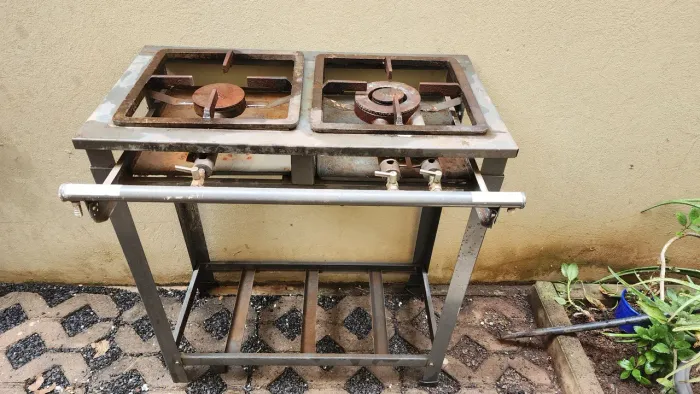 Fogao industrial duas bocas 30 x 30 - Tron