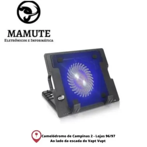 Suporte Base Mesa Notebook Até 17 Polegadas Com Cooler