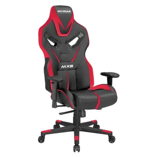 Cadeira Gamer Mymax MX8, Giratória, 150Kg, Preto E Vermelho (Novo Lacrado)
