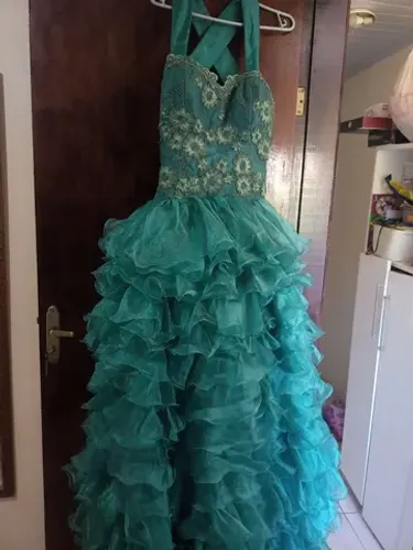 Vestido de festa verde