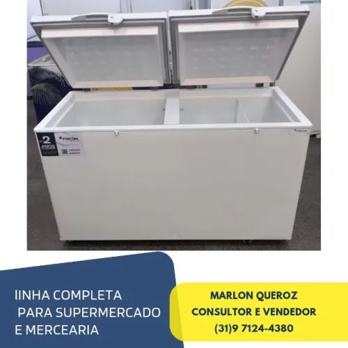 Freezer Horizontal 2 Tampas Cega Fricon 503 Litros
