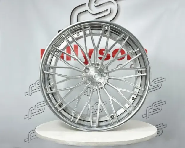 Jogo de Roda Gisa FT080 Forged Hiper Prata 5x112 - 21x9,5 e 22x11,5 Offset 15 e 20