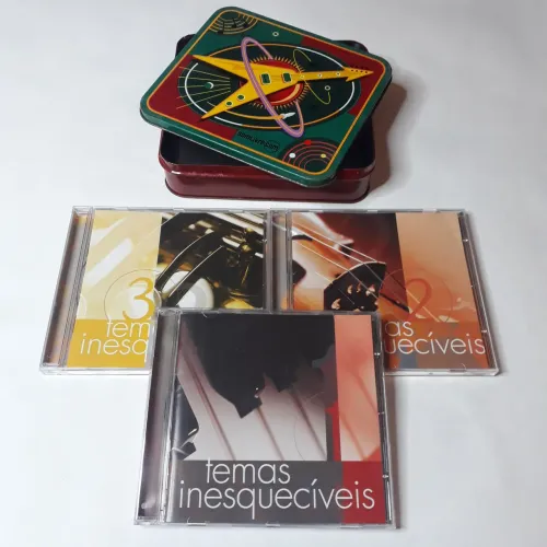 Box 3 CDs Temas Inesquecíveis Lata - Som Livre