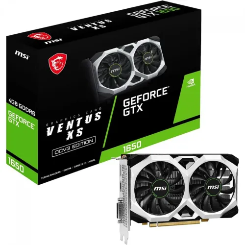 Placa de Vídeo MSI GeForce GTX 1650 Ventus XS OC 4GB GDDR6