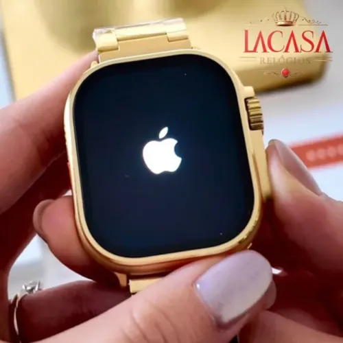 Relógio Ultra GOLD - Inteligente e Luxuoso C/ CAIXA