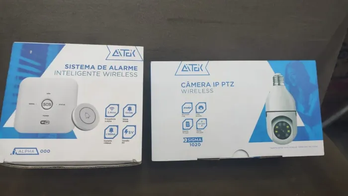 Câmera IP PTZ Wireless Atek Sigma 1020 com sistema de alarme