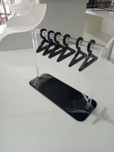 Expositor de Mini Cabides Acrílico - Bijuterias/Acessórios