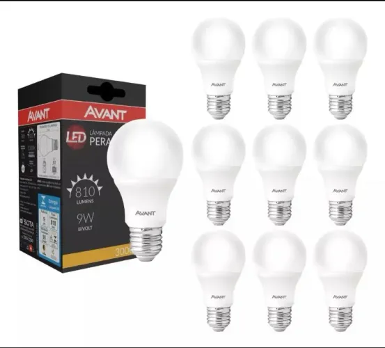 Lâmpadas LED Pera 9W  - Pacote com 10