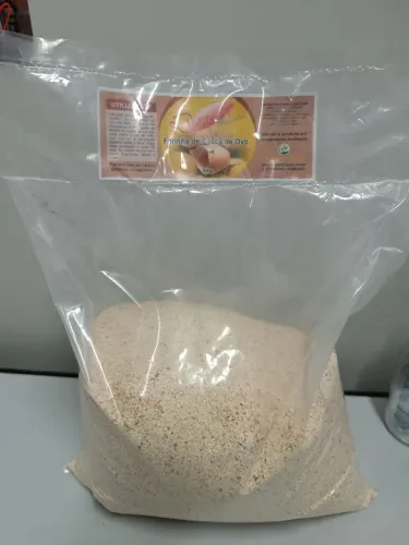 Casca de ovo moída para adubação plantas ração animal