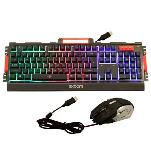 Teclado Semi Mecânico Gamer Com Teclado LED RGB