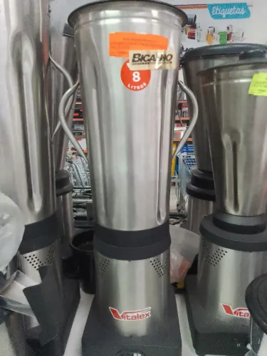 Liquidificador Industrial Vitalex Baixa rotação 8 Litros - NOVO 