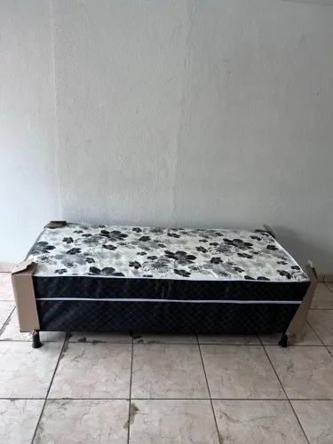 Cama box solteiro conjugada