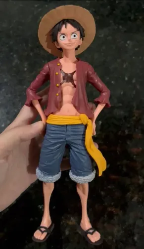 Monkey D. Luffy One Piece boneco action figure com 3 rostos trocaveis 28cm NOVO