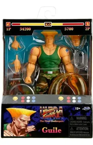Boneco Guile Ultra Street Fighter II